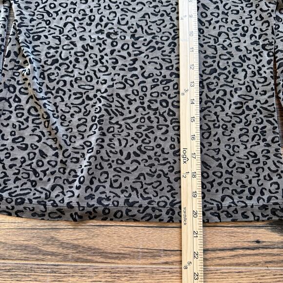 Vintage Chico’s Private Edition Leopard Print Top & Taupe Maxi Skirt Set Size 1 - Picture 5 of 11
